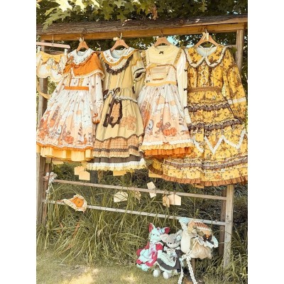 Mademoiselle Pearl Autumn Harvest In The Wild Cutsew Aprons JSK and OPs(Reservation/Full Payment Without Shipping)